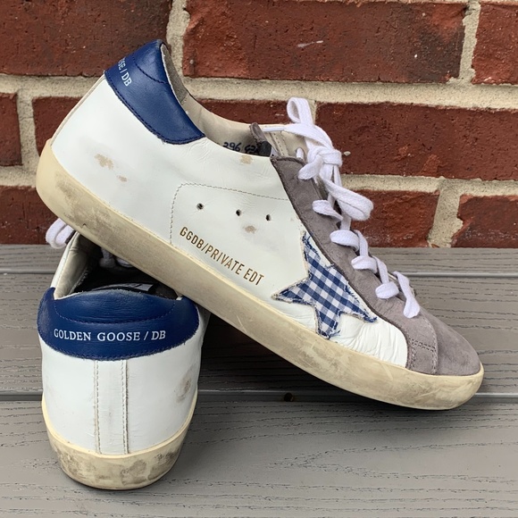 Golden Goose Superstar Gingham Star Sneaker, 39 - Picture 15 of 16